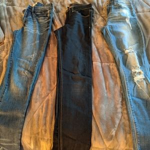 3 pairs of jeans